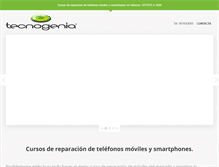 Tablet Screenshot of cursosreparacionmoviles.com